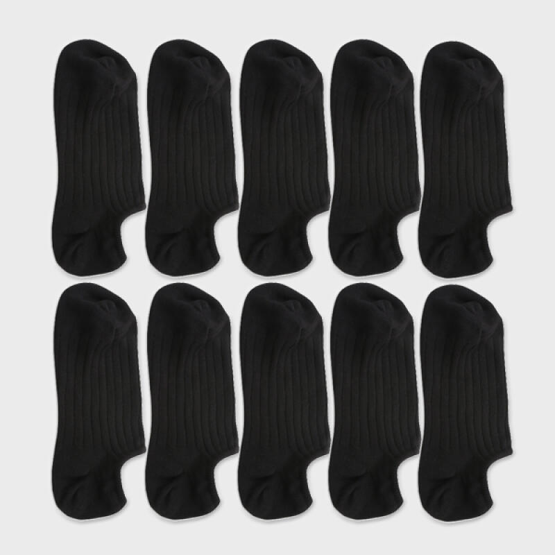 Daily Fake Socks (Black 10 SET) For men