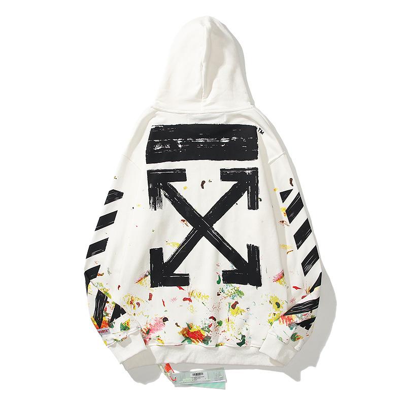 OFF-WHITE Unisex Hoodie aus Baumwoll-Frottee - Trendig & Hochwertig