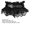 Women Belt Embroidery Lace Splicing Adjustable Fit Wide Elastic Belt Breathable Lace Imitation Leather Waistband Versatile Accessory