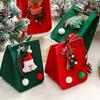 Santa Claus Snowman Elk Felt Christmas Candy Bag New Year Home Decoration Felt Gift Bags Merry Christmas With Handle