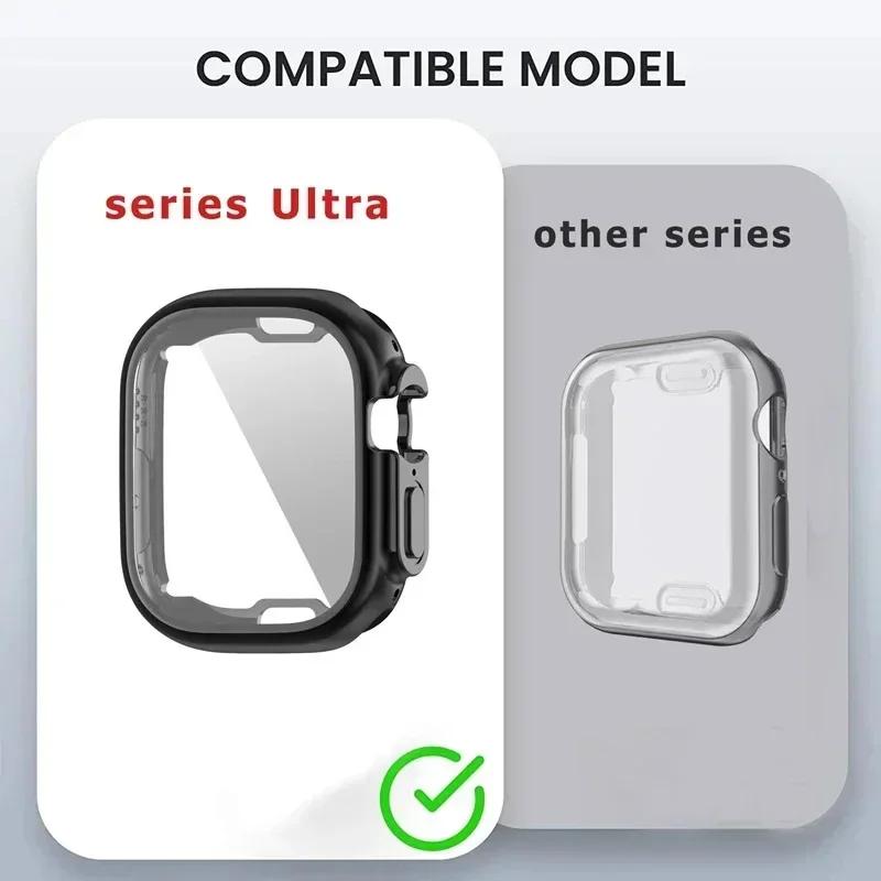 Metal Band+Case for Apple Watch Ultra2 Strap 49mm 42mm 41 45 46 40 44mm Cover Steel Bracelet For Iwatch Series 10 9 8 7 6 SE 5 4