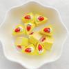10 stuks Schattige Cartoon Geschilderde Aardbeientaart Platte Achterkant Hars Cabochon Voor Haarstrikken DIY Scrapbooking Telefoon Decoratie Sieraden Knutselen