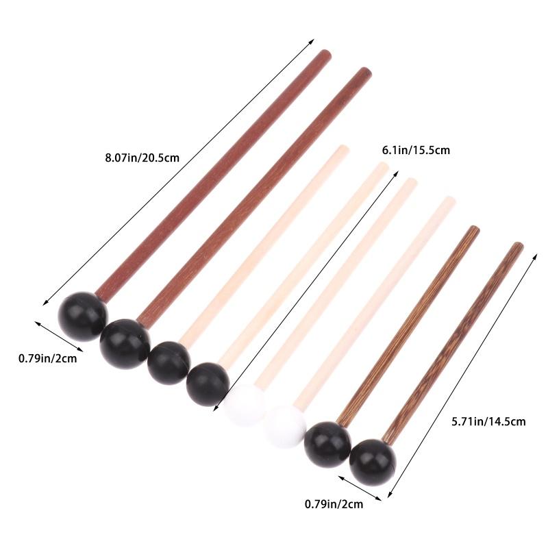 1pair Tongue Drum Mallet Children's Silicone Drumstick Hollow Drum Hammer Percussion Instrument Part