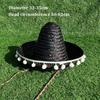Large Size Wide Brim Hats Mexican Style Men Women Summer Hats  for Halloween Party