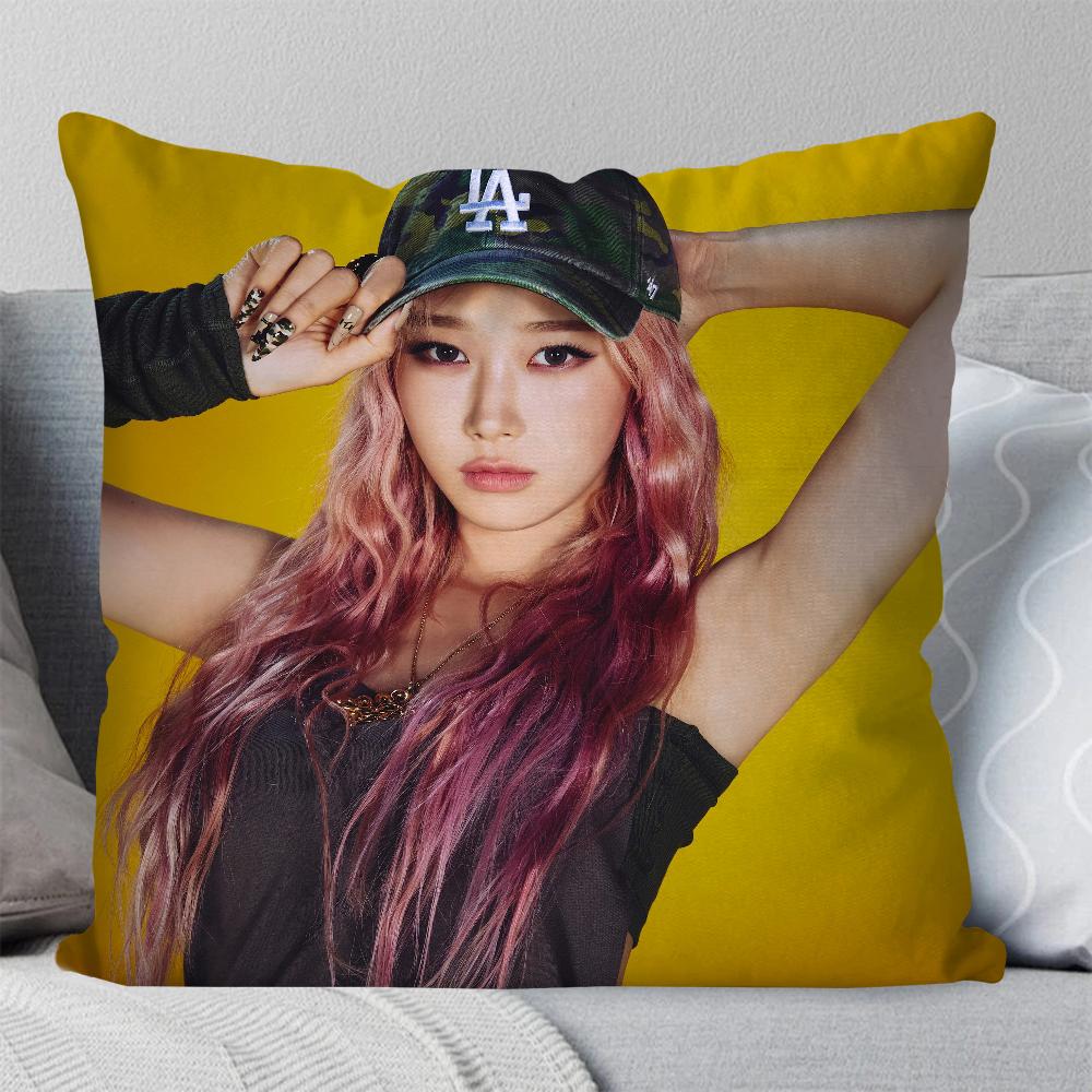Giselle Girl Group Singer A-Aespa Pillow Case Square Pillow Bedroom Sofa Leisure Comfort Car Living Room Home Decoration 40X40