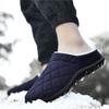 Men's Plus Size Cotton Slippers Indoor Warm Plus Fleece Cotton Non-Slip Slippers