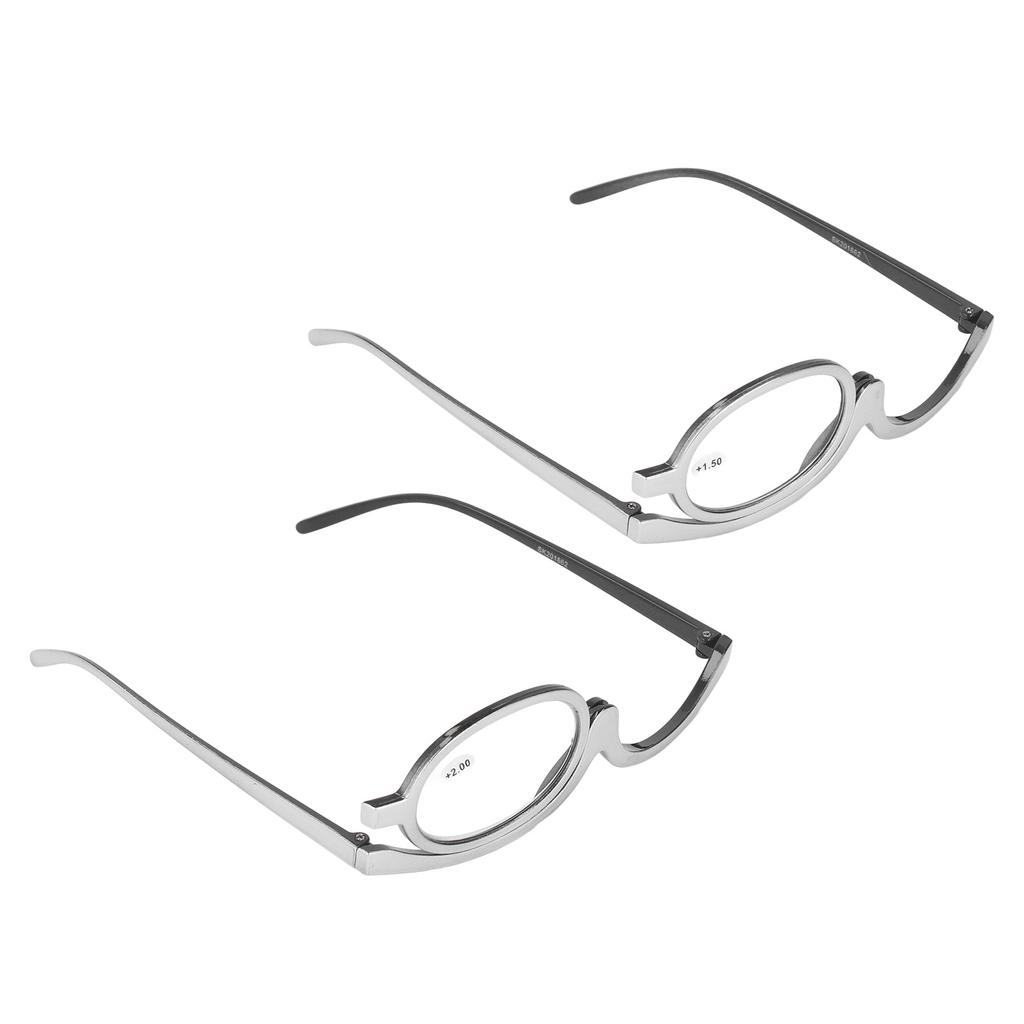 Make-up Lesebrille Tragbare Vergrößerungs-Alterssichtigkeit Lesebrille Aufklappbar Drehbar Einzellinse