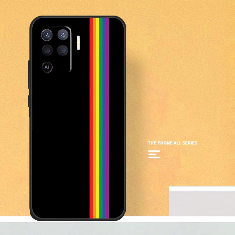 Heart Rainbow Gay Pride LGBT Case For Oppo A80 A60 A40 A6 A5 Pro A15 A16 A17 A57 A94 A74 A54 A76 A96 A18 A38 A58 A78 A98