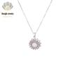 Sunflower Zircon Rotating Necklace, Japanese-Korean Style Bracelet, Versatile Earrings, Light Luxury Ring