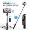Novo tripé sem fio Bluetooth Selfie Stick com controle remoto extensível com luz LED destacável para smartphone iPhone Android