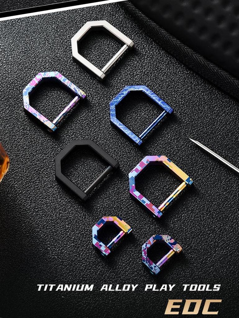 Aliaj de Titan Inel D Cataramă Potcoavă Breloc Universal