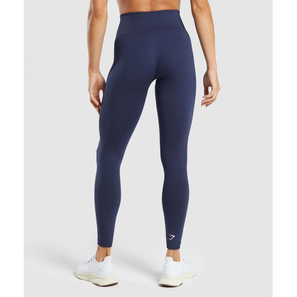 Gymshark Vital Seamless Leggings Heavy Blue  Marl B1a2b Ucw7