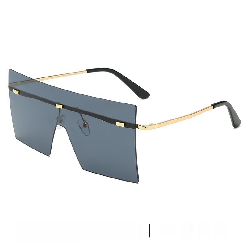 Unisex Oversized Square Sun Glasses With Uv400 Protection For Fashionable Outings