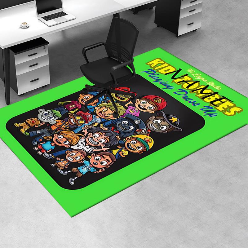 Zombies, Dress, Up Office Carpet Soft Polyester Entrance Carpet Washable Non slip Machine Washable I