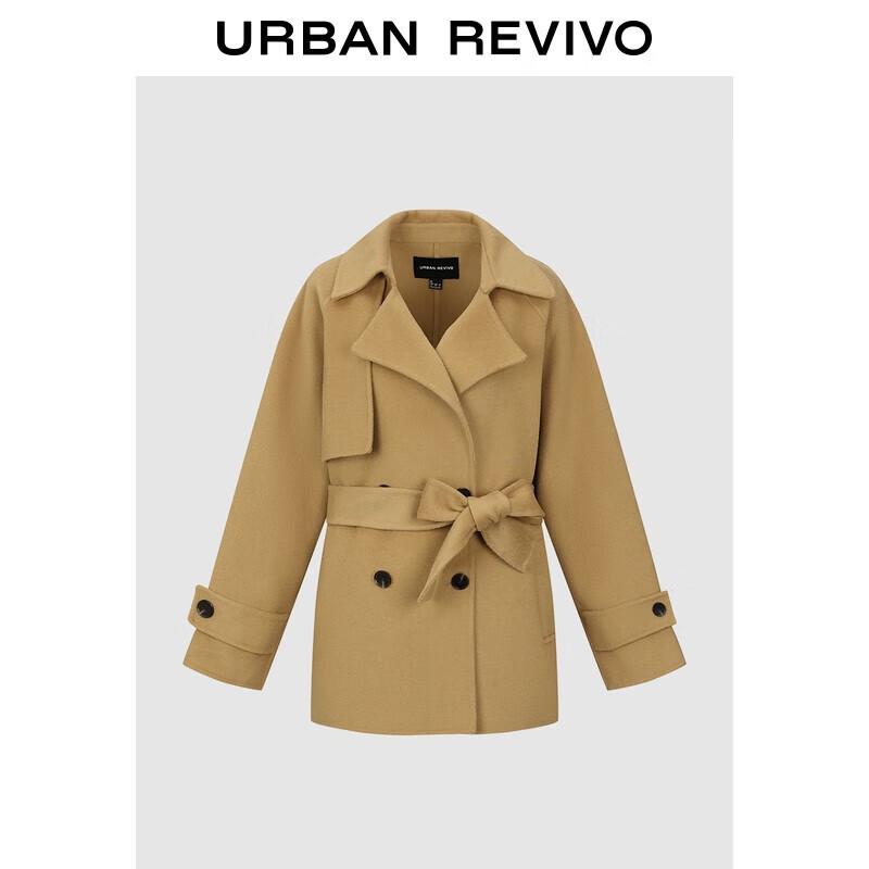 

UR Women s Double-Breasted Belted Winter Coat L