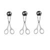 [Meatball Spoon] Set of 3,Versatile Stainless Steel Meatball Spoon-Home Fish Ball Maker Meatball Press Ice Cream Ball Tongs Kitchen Utensils Molder