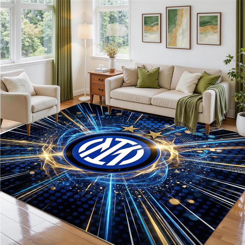 Borussia Dortmund Design Crystal Velvet Rug Soft Decorative Mat for Bedroom Entrance