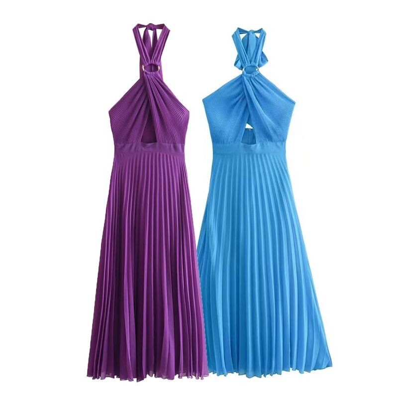 Summer New Fashion Trendy Hanging Collar Dress