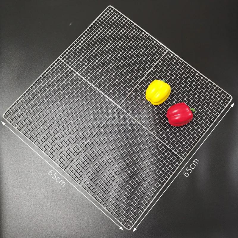 304 Edelstahl Rechteck Quadrat BBQ Netz Maschengrill Antihaft Backmatte Outdoor Grillteil Roste Heißluftfritteuse Gitter Kochen