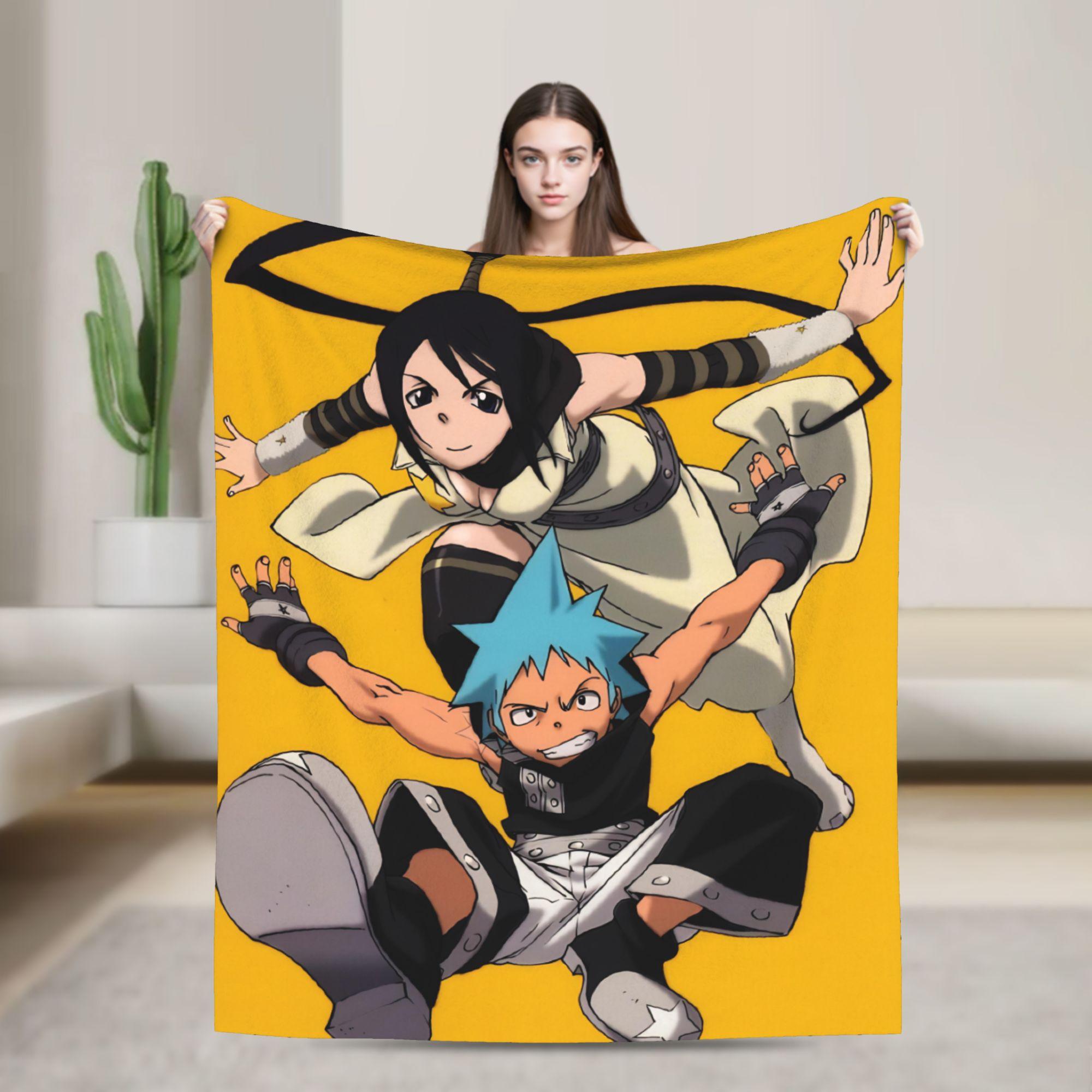 

Souleaters Anime Flannel Blankets Customized Throw Blanket for Home 150*125cm Bedspreads 100x150cm
