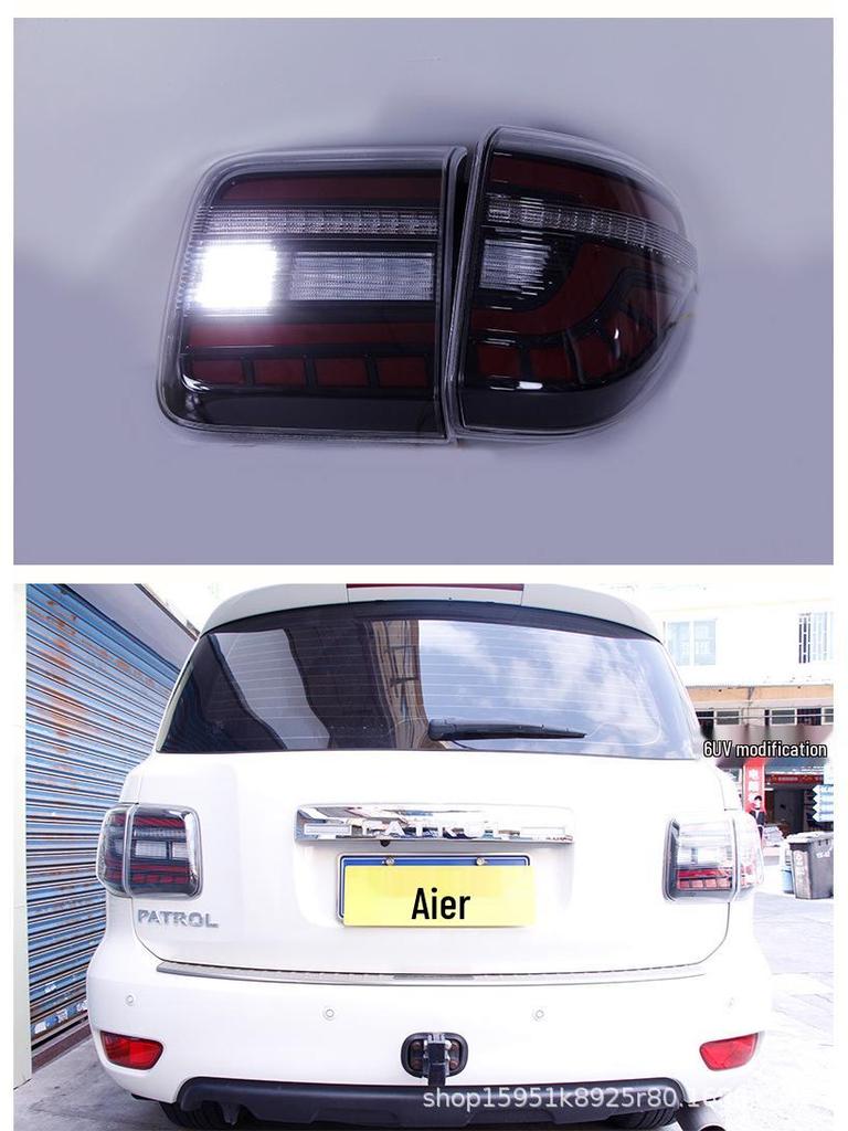 12-18 Patrol Y62 Taillight Assembly: LED Daytime Running Light, Sequential Turn Signal & Brake Light