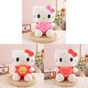 Flower Hellokitty Plush Doll Heart Cat Stuffed Toy Strawberry Angel Decoration