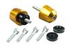 POSH FAITH Motorcycle Handlebar End Solid Bar End for Genuine Handlebar M6 Type Diameter CT125 Hunter Cub Gold Honda/Suzuki (Outer 29mm) CB1300SF/SB