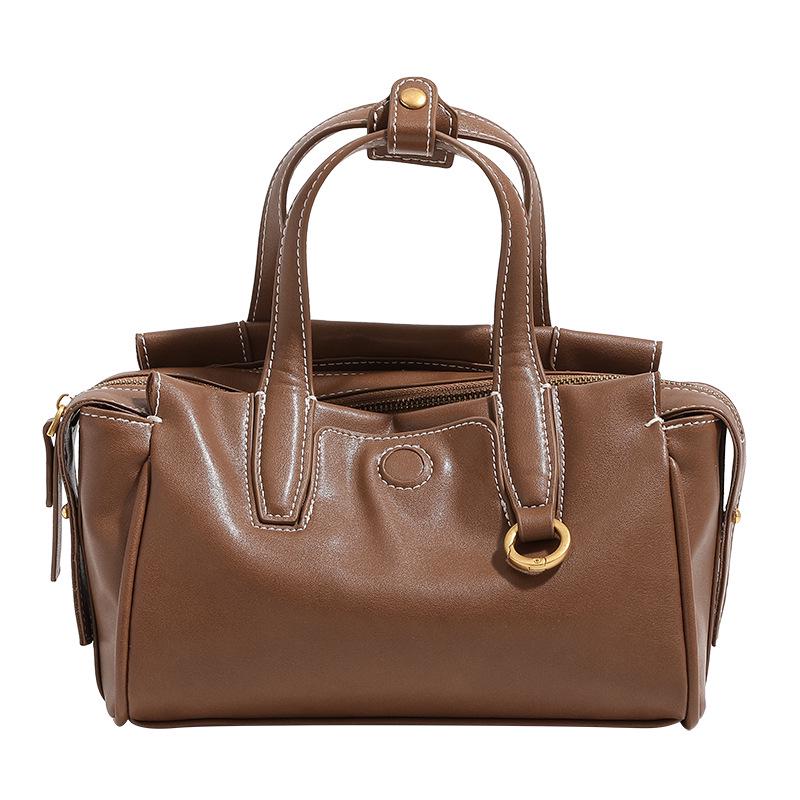 Celebrity Style High-End Leather Texture Tote - Small Crossbody & Shoulder Bag