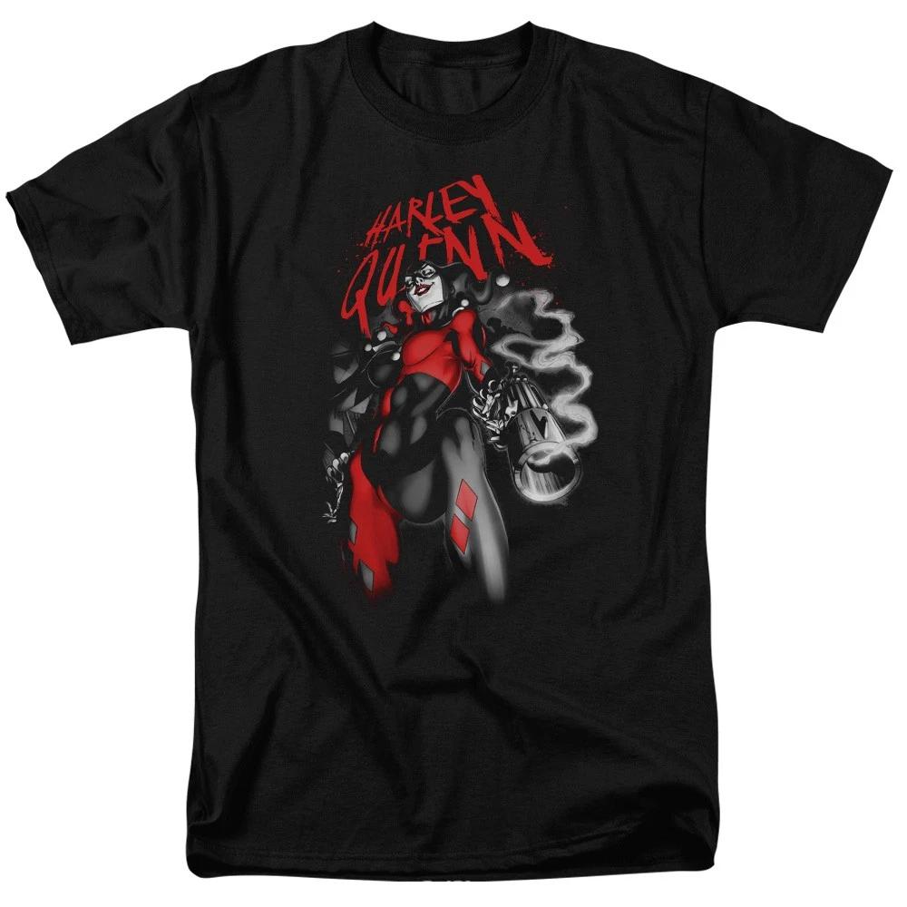 DC Comics - Harley Quinn - Down The Barrel - Adult T-Shirt S