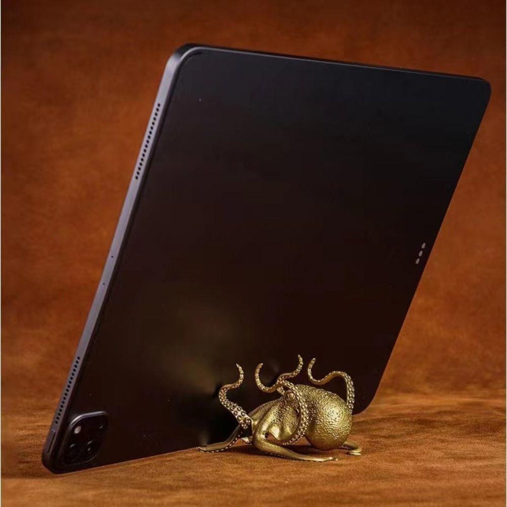 Multi-functional Octopus Mobile Phone Holder DIY Crafts Zinc Zinc Alloy Octopus Model  Car Decoration