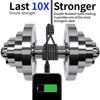 Cellphone Charging Cord High Durability Anti-winding Stable Output Extra-Long Overcharging Protection Fast Charging