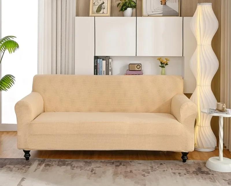 Waterproof Elastic Sofa Cover for Living Room Thick Armchair Cover Sofa Covers Stainproof Couch Slipcover for Home 1/2/3/4 Seat