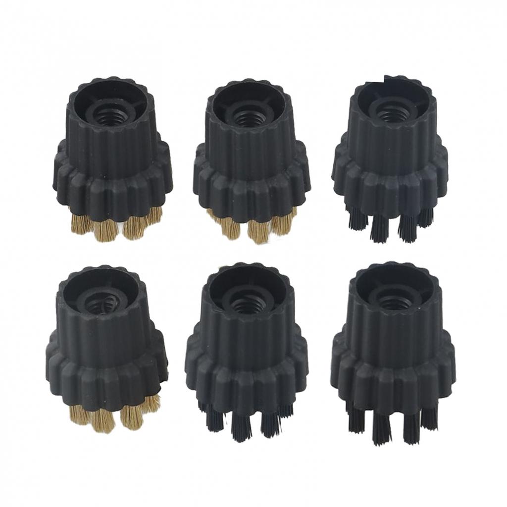 Brass Nylon Steam Cleaner Brush 6pcs/set Accessories Fittings