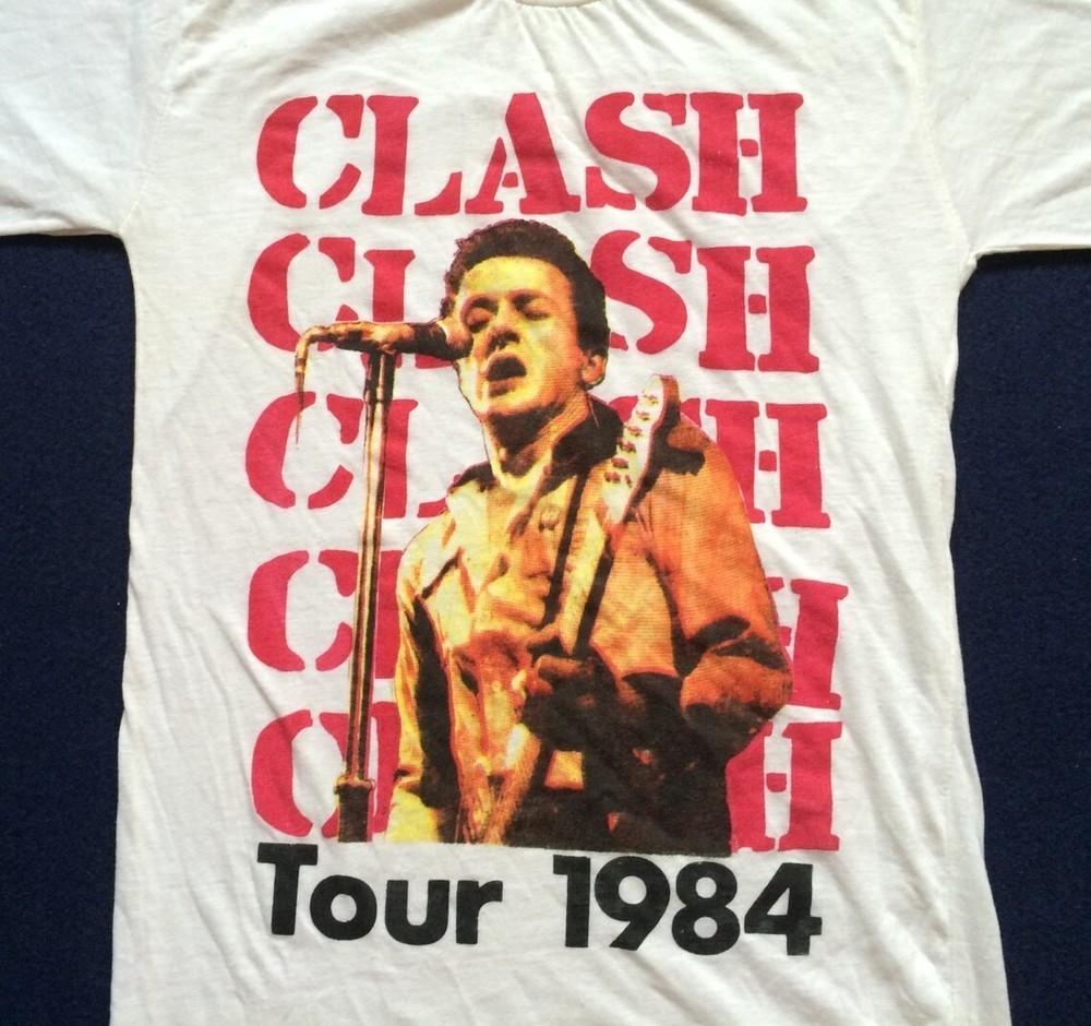 Винтажная футболка группы The Clash 1984 года, унисекс, размеры от S до 5XL, BO575, унисекс L