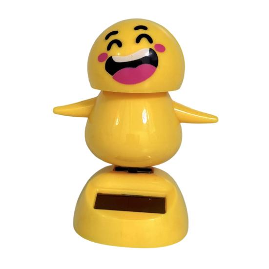 Solar Car Dashboard Toy  Funny Nodding Bobblehead A