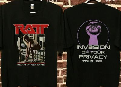 RATT Kosmiczna Inwazja na Twoją Prywatność Trasa ’85 Koszulka Unisex