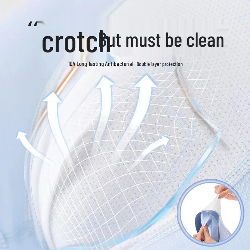 Langsha Teen Boys' Cotton Antibacterial Boxer Briefs