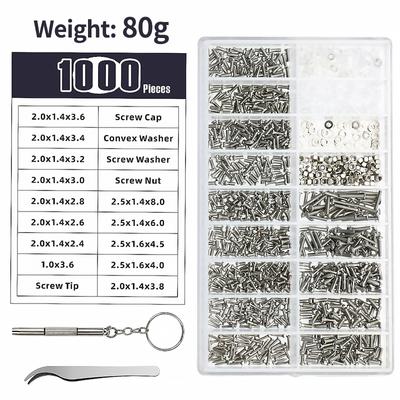 1000 Stück/Box: Bügel, Nasenpads, Kreuzschlitzschrauben, Kits, Heimreparaturboxen, Kombi-Sets, Brillen, Uhren und Zubehör