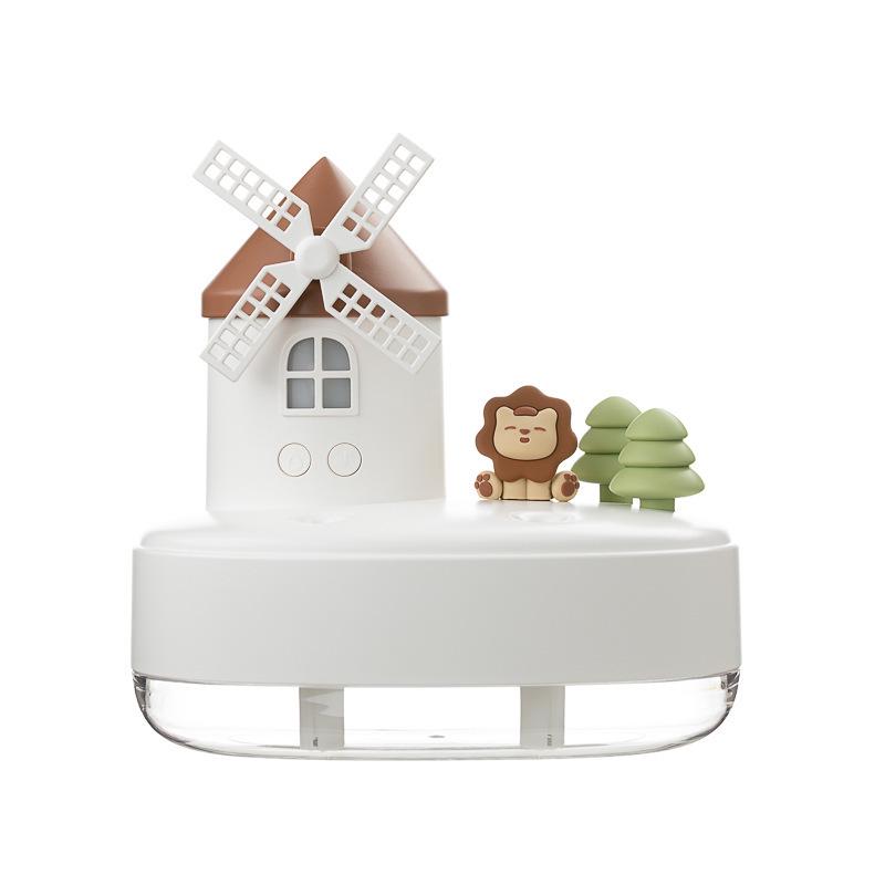 Mini Dual Spray Windmill Music Box Humidifier - Cute Christmas Gift