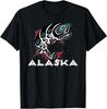 Alaska Salmon Fishing Native American Indigenous Tlingit Art T-Shirt