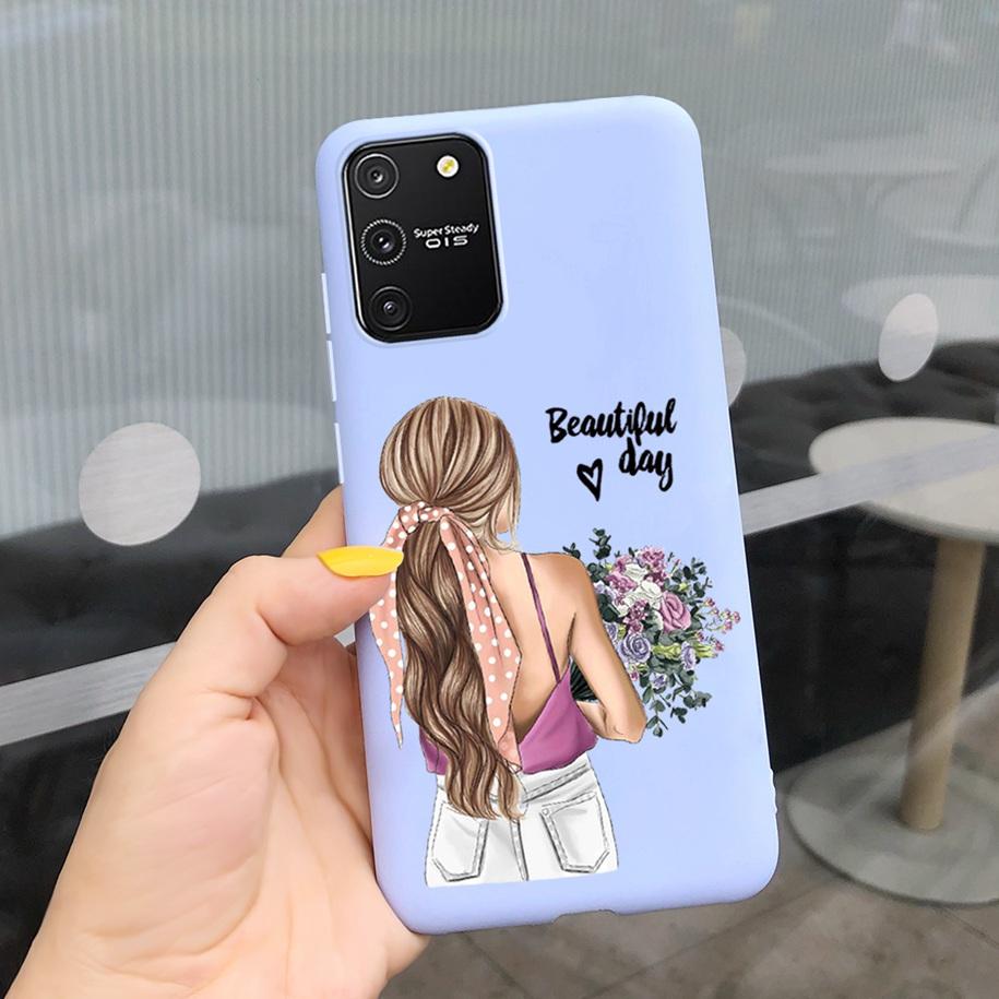 For Samsung Galaxy S10 Lite 2020 Case Colorful Flower Silicon Soft Back Cover For Samsung S10 Lite 2020 S5 S10lite SM-G770F Etui