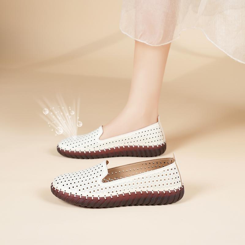 Fashion Summer New Fashion Round Toe Nurse Shoes Soft Sole Non Slip Sandals Flat Shoes Breathable Casual Sports Womens Shoes
