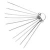 Guitar Nut Slotting File Kit Metal Clear Pattern 10 Rods Portable Guitar Nut Slot Polish Maintenance Tool