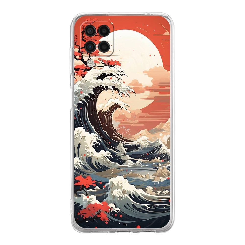 Phone Case For Samsung A13 A33 A35 A55 A73 A53 A23 A51 A71 A21S A12 A31 A41 A05s A03S A15 A25 A32 5G Cover Japanese Landscape