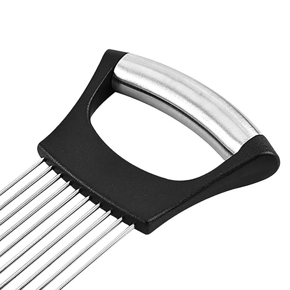 Stainless Steel Onion Fork Safe Aid Tomato Cutting Holders Kitchen Needles