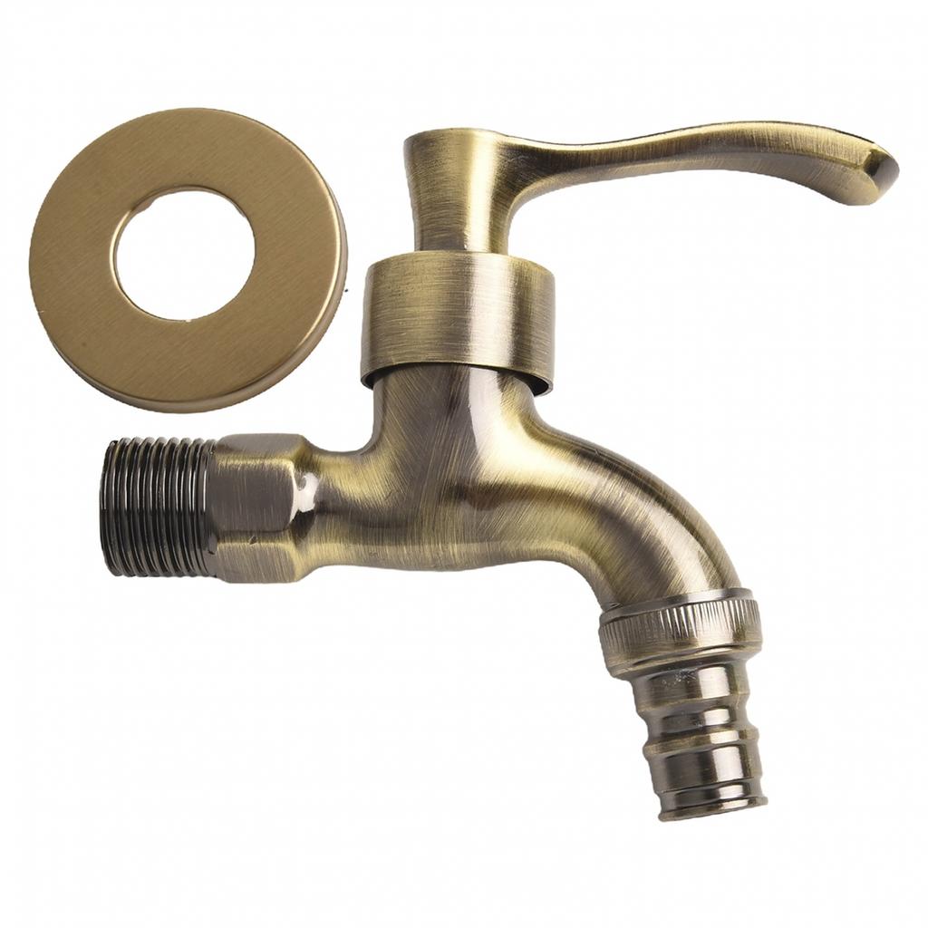 Vintage Garden Outdoor Faucet Anituqe Bronze Washing Machine Crane Tap