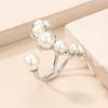 Classic European & American Minimalist Pearl Open Ring: Unique Creative Design, Luxury Fashion