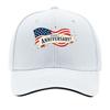 Patriotic Ribbon Stars Anniversary G Sandwich Baseball Cap Sun Cap Outdoor Workouts Hat