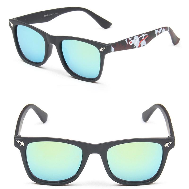 Lindas gafas de sol redondas para niños, gafas de sol Retro Art V, protección UV, gafas de protección para los ojos