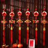 New 2026 New Year Pendant Year of the Horse Red Lucky Flower Pendant Entrance Door Decor for Living Room